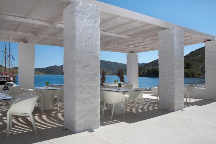 Greek Breakfast - outdoor breakfast area